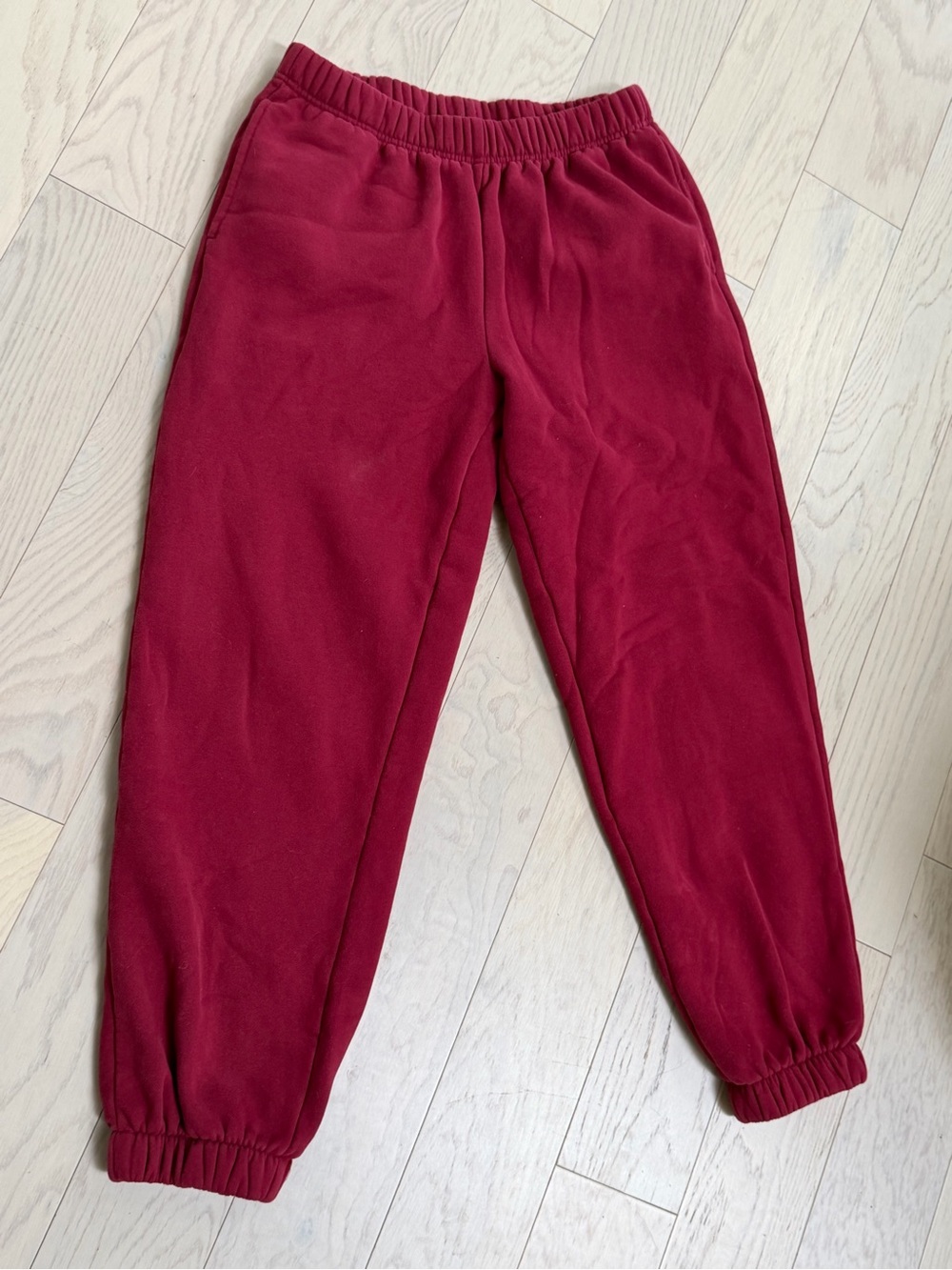 Edikted Maroon  Jogger Sweat Pants